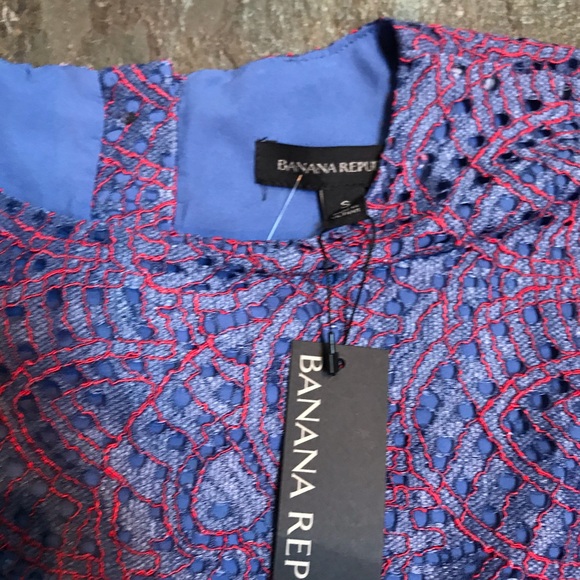 New Banana Republic Lace Embroidered Blouse - Picture 3 of 6